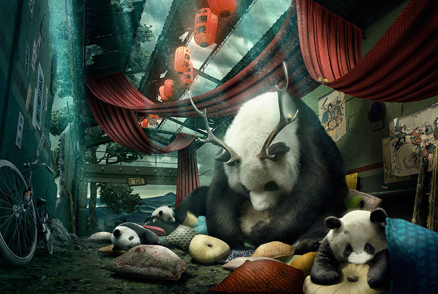 matte painting, yosíquesé