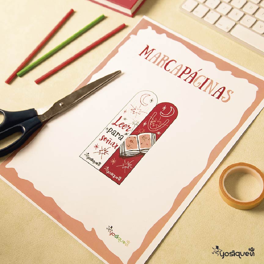 marcapáginas gratuito, yosíquesé