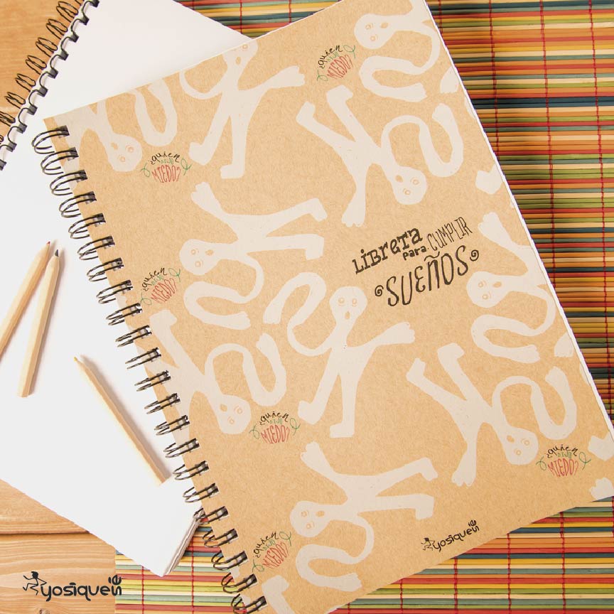 cuaderno con mensaje, yosíquesé