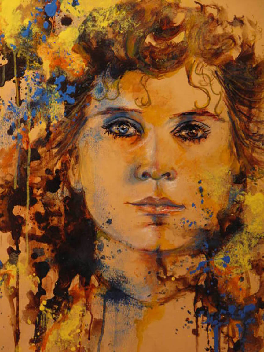 cuadros con arte, pintura con retratos. yosíquesé