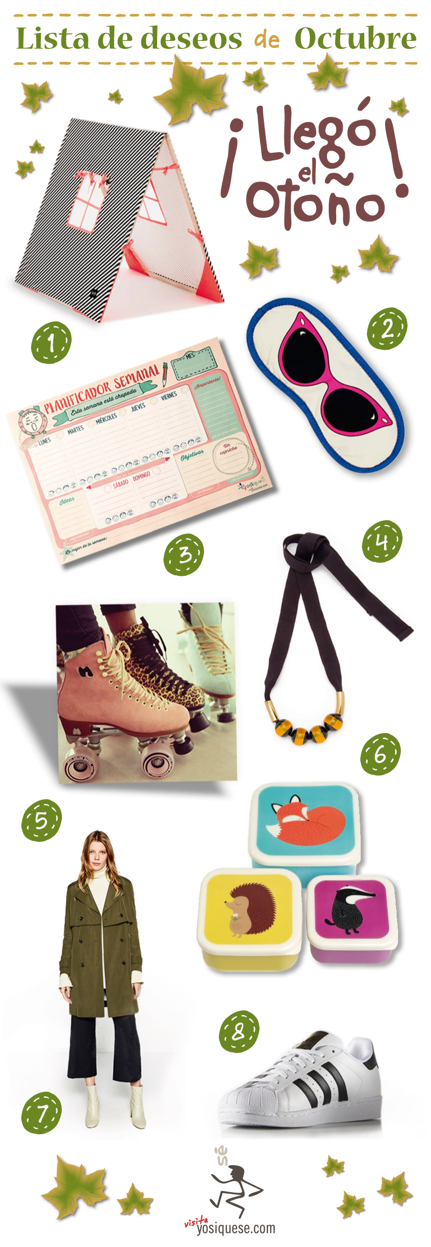 lista de deseos de octubre regalos originales, yosíquesé