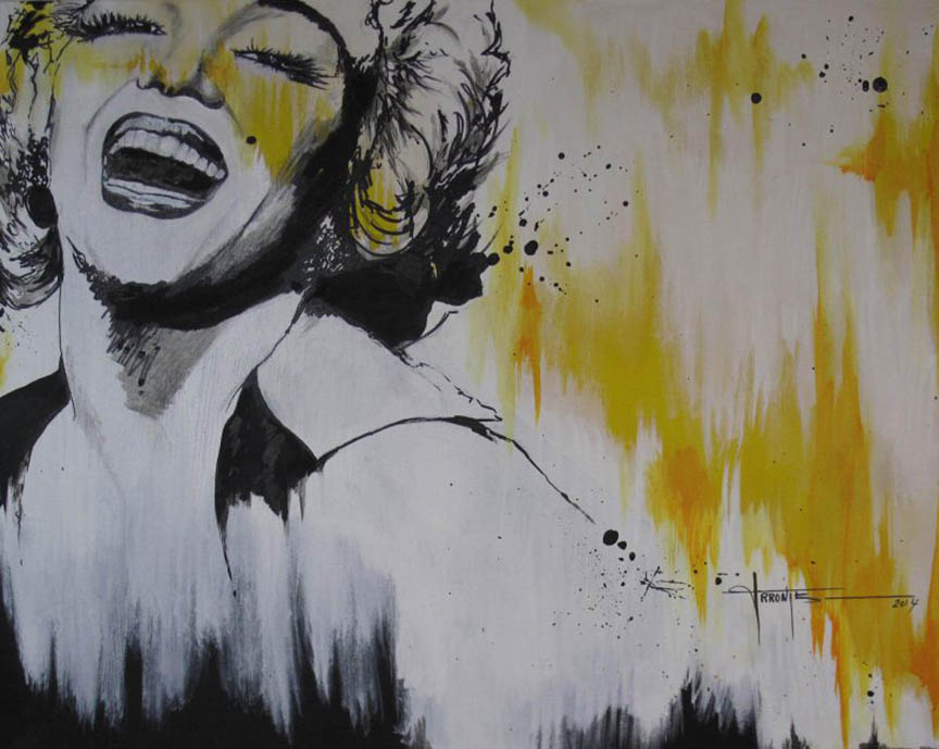 retrato de marilyn, cuadros de artista de la once, yosíquesé