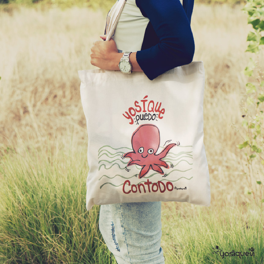 bolsa de algodón bolsa con mensaje, yosíquesé