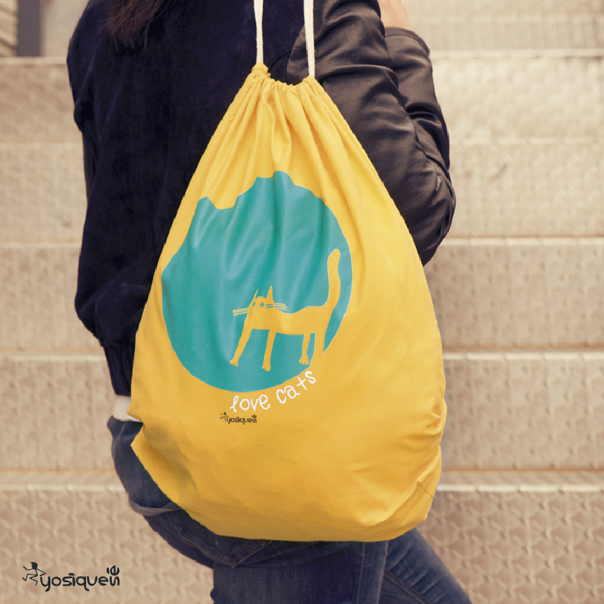 mochila con gato, yosíquesé