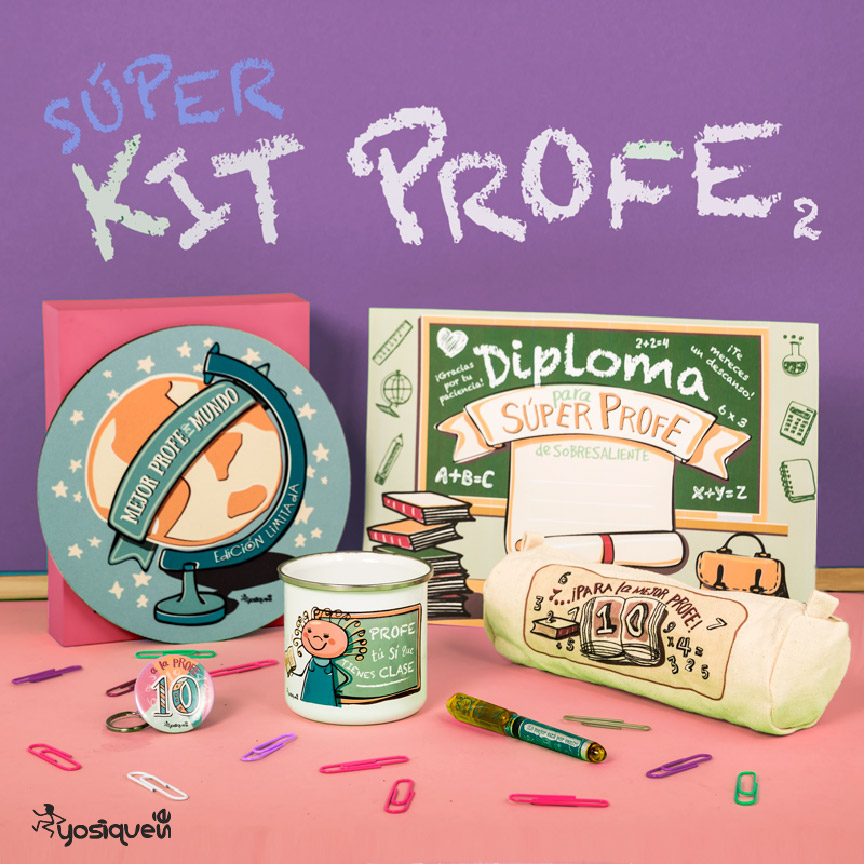 kit para profesora regalos clase, yosíquesé